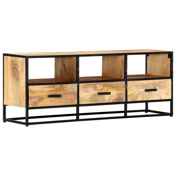 vidaXL Έπιπλο Τηλεόρασης 120 x 30 x 45 εκ. από Μασίφ Ξύλο Μάνγκο