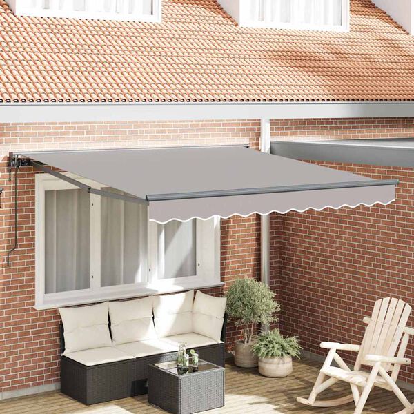 vidaXL Σκηνίτσα Αναδιπλούμενη Ανοιχτό γκρι 300x250 εκ. ύφασμα