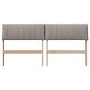 vidaXL Ταπετσαρισμένο κεφαλάρι Taupe 150 cm Στερεά ξυλεία πεύκου