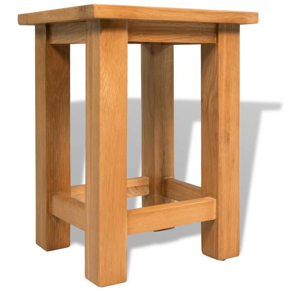 vidaXL Τραπέζι Βοηθητικό 27 x 24 x 37 εκ. από Μασίφ Ξύλο Δρυός