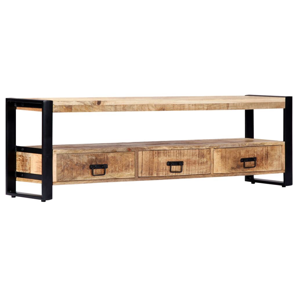 vidaXL Έπιπλο Τηλεόρασης 150 x 30 x 45 εκ. από Μασίφ Ξύλο Μάνγκο