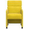 vidaXL Καρέκλες φαγητού 2 pcs Κίτρινο 58 x 65 x 98 εκ. Βελούδο