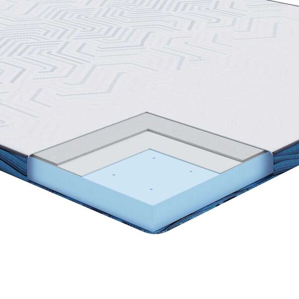 vidaXL Στρώματα Λευκό και μπλε 70 x 200 cm Αφρός μνήμης τζελ