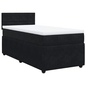 vidaXL &Kappa;&rho;&epsilon;&beta;ά&tau;&iota; Boxspring &mu;&epsilon; &Sigma;&tau;&rho;ώ&mu;&alpha; &Mu;&alpha;ύ&rho;&omicron; 80 x 200 &epsilon;&kappa;. &Beta;&epsilon;&lambda;&omicron;ύ&delta;&iota;&nu;&omicron;