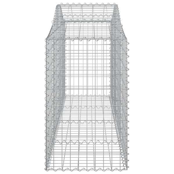 vidaXL Συρματοκιβώτια Τοξωτά 12 τεμ. 200x50x80/100 εκ. Γαλβαν. Ατσάλι