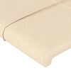 vidaXL Κεφαλάρι Κρεβατιού Κρεμ 100x5x78/88 εκ. Υφασμάτινο
