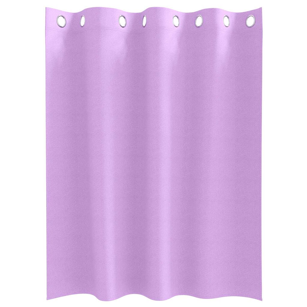 vidaXL Κουρτίνες με κουρτίνες 2 pcs Μοβ 140 x 140 cm Πολυεστέρας
