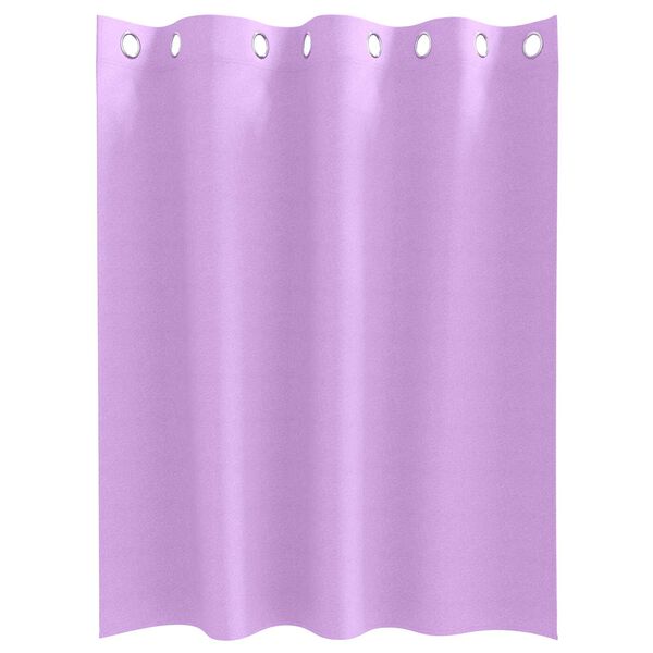 vidaXL Κουρτίνες με κουρτίνες 2 pcs Μοβ 140 x 140 cm Πολυεστέρας