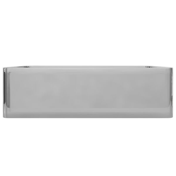 vidaXL Νιπτήρας Ασημί 41 x 30 x 12 εκ. Κεραμικός