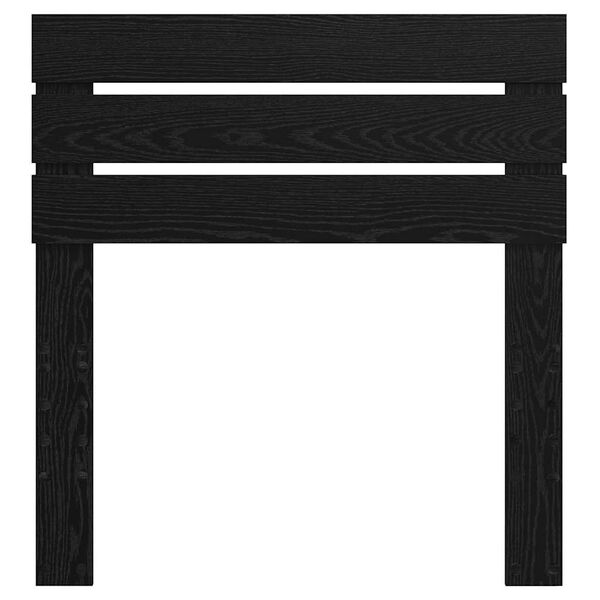 vidaXL Κεφαλάρι με κεφαλάρι Μαύρη Οξυά 75 cm Επεξεργασμένο ξύλο