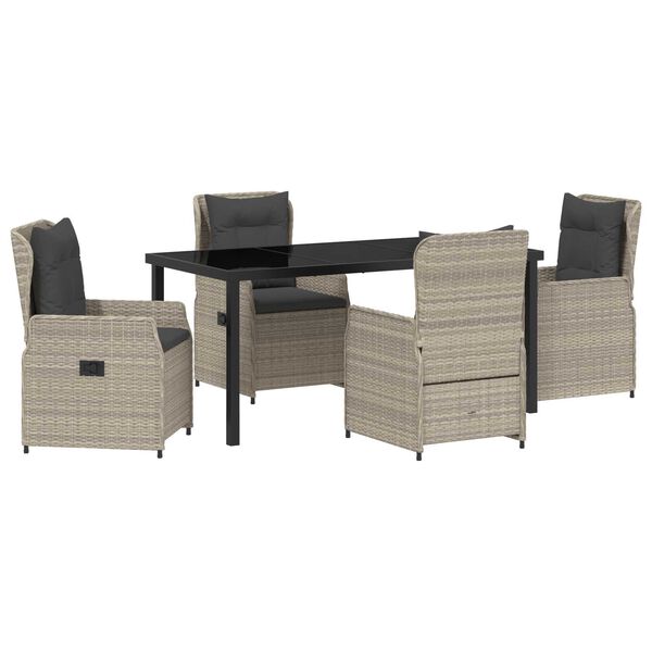 vidaXL &Sigma;έ&tau; &phi;&alpha;&gamma;&eta;&tau;&omicron;ύ &gamma;&iota;&alpha; &kappa;ή&pi;&omicron; 5 pcs &Alpha;&nu;&omicron;&iota;&chi;&tau;ό &gamma;&kappa;&rho;&iota; &sigma;&upsilon;&nu;&theta;&epsilon;&tau;&iota;&kappa;ό &rho;&alpha;&tau;ά&nu;