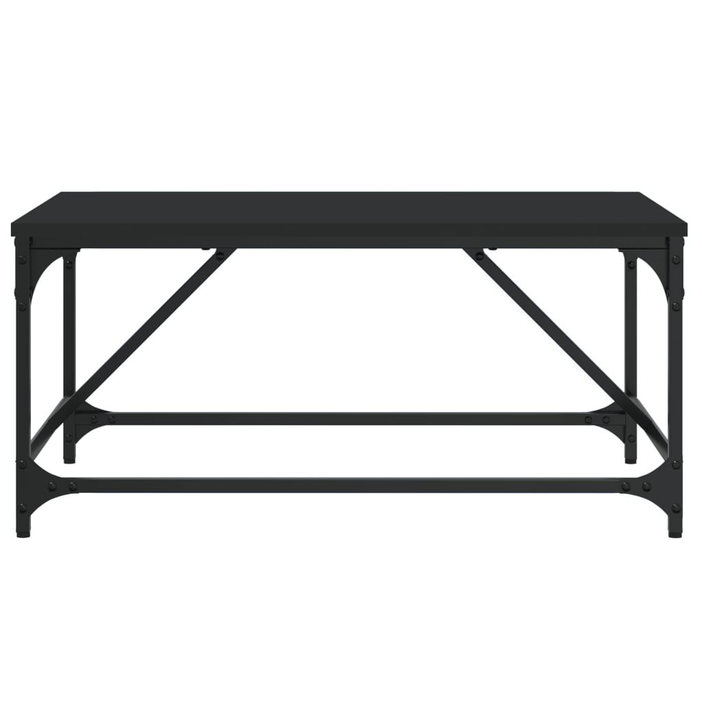 vidaXL Τραπεζάκι Σαλονιού Μαύρο 75 x 50 x 35 εκ. από Επεξεργ. Ξύλο