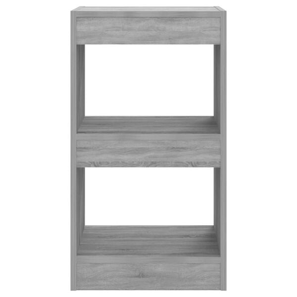 vidaXL Βιβλιοθήκη/Διαχωριστικό Χώρου Γκρι Sonoma 40x30x72 εκ.