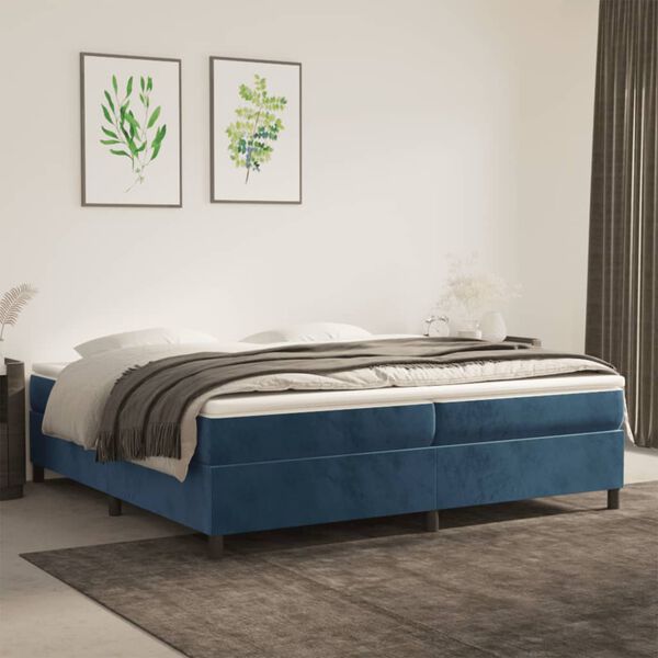 vidaXL &Kappa;&rho;&epsilon;&beta;ά&tau;&iota; Boxspring &mu;&epsilon; &Sigma;&tau;&rho;ώ&mu;&alpha; &Sigma;&kappa;&omicron;ύ&rho;&omicron; &Mu;&pi;&lambda;&epsilon; 200x200 &epsilon;&kappa;. &Beta;&epsilon;&lambda;&omicron;ύ&delta;&iota;&nu;&omicron;