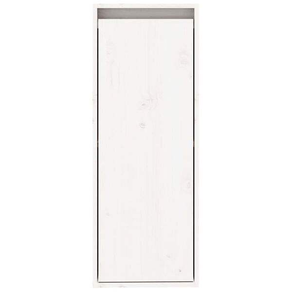 vidaXL Ντουλάπι Τοίχου Λευκό 30 x 30 x 80 εκ. από Μασίφ Ξύλο Πεύκου