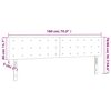 vidaXL Κεφαλάρι Κρεβατιού LED Μπλε 180x5x78/88 εκ. Υφασμάτινο