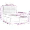 vidaXL &Kappa;&rho;&epsilon;&beta;ά&tau;&iota; Boxspring &mu;&epsilon; &Sigma;&tau;&rho;ώ&mu;&alpha; &Sigma;&kappa;&omicron;ύ&rho;&omicron; &Pi;&rho;ά&sigma;&iota;&nu;&omicron; 140x200&epsilon;&kappa;. &Beta;&epsilon;&lambda;&omicron;ύ&delta;&iota;&nu;&omicron;