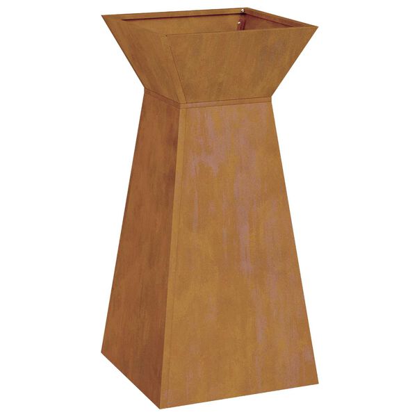 vidaXL Γλάστρα Πυλώνας Ασημί 35 x 35 x 73 εκ. Ατσάλι