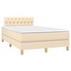 vidaXL &Kappa;&rho;&epsilon;&beta;ά&tau;&iota; Boxspring &mu;&epsilon; &Sigma;&tau;&rho;ώ&mu;&alpha; &Kappa;&rho;&epsilon;&mu; 120x200 &epsilon;&kappa;. &Upsilon;&phi;&alpha;&sigma;&mu;ά&tau;&iota;&nu;&omicron;