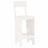vidaXL Σκαμπό Μπαρ 2 τεμ. Λευκά 40 x 48,5 x 115,5εκ. Μασίφ Ξύλο Πεύκου