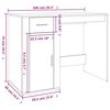 vidaXL Γραφείο Καπνιστή Δρυς 100x49x75 εκ. από Επεξεργασμένο Ξύλο