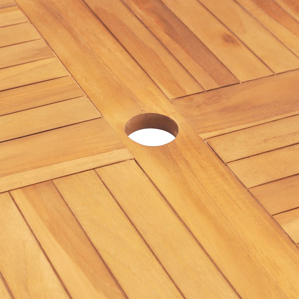 vidaXL Τραπέζι Κήπου Πτυσσόμενο 85 x 85 x 76 εκ. από Μασίφ Ξύλο Teak