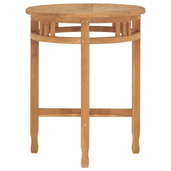 vidaXL &Sigma;&epsilon;&tau; &Tau;&rho;&alpha;&pi;&epsilon;&zeta;&alpha;&rho;ί&alpha;&sigmaf; &Kappa;ή&pi;&omicron;&upsilon; 3 &tau;&epsilon;&mu;. &alpha;&pi;ό &Mu;&alpha;&sigma;ί&phi; &Xi;ύ&lambda;&omicron; Teak &mu;&epsilon; &Mu;&alpha;&xi;&iota;&lambda;ά&rho;&iota;&alpha;