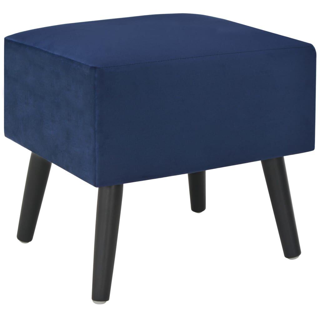 vidaXL Κομοδίνο Μπλε 40 x 35 x 40 εκ. Βελούδινο