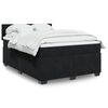 vidaXL &Kappa;&rho;&epsilon;&beta;ά&tau;&iota; Boxspring &mu;&epsilon; &Sigma;&tau;&rho;ώ&mu;&alpha; &Mu;&alpha;ύ&rho;&omicron; 140x190 &epsilon;&kappa;. &Beta;&epsilon;&lambda;&omicron;ύ&delta;&iota;&nu;&omicron;