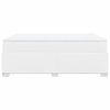 vidaXL Κρεβάτι Boxspring με Στρώμα Λευκό 160x200εκ.από Συνθετικό Δέρμα