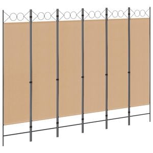 vidaXL &Delta;&iota;&alpha;&chi;&omega;&rho;&iota;&sigma;&tau;&iota;&kappa;ό &Delta;&omega;&mu;&alpha;&tau;ί&omicron;&upsilon; 6-&Pi;ά&nu;&epsilon;&lambda; &Mu;&pi;&epsilon;&zeta; 240 x 180 cm Ύ&phi;&alpha;&sigma;&mu;&alpha;