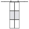 vidaXL &Sigma;&upsilon;&rho;ό&mu;&epsilon;&nu;&eta; &pi;ό&rho;&tau;&alpha; &mu;&epsilon; &sigma;&epsilon;&tau; &upsilon;&lambda;&iota;&kappa;&omicron;ύ 76x205 cm &alpha;&pi;ό &gamma;&upsilon;&alpha;&lambda;ί&&Alpha;&lambda;&omicron;&upsilon;&mu;ί&nu;&iota;&omicron;