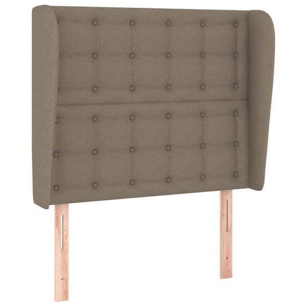 vidaXL Κεφαλάρι με Πτερύγια Taupe 83x23x118/128 εκ. Υφασμάτινο