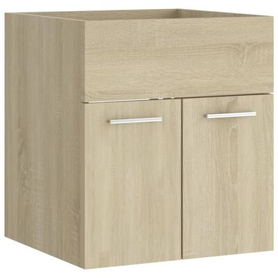 vidaXL Ντουλάπι Νιπτήρα Sonoma Δρυς 41 x 38,5 x 46 εκ. από Μοριοσανίδα