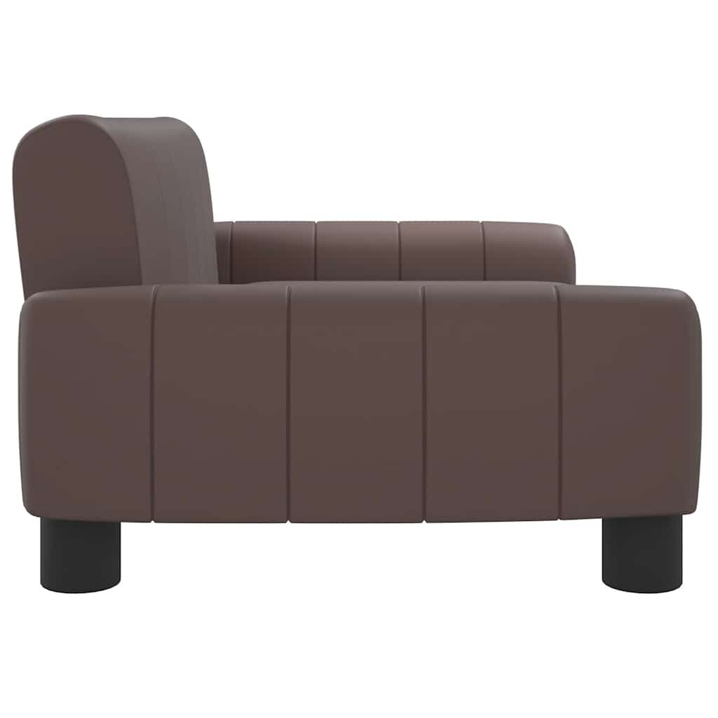 vidaXL Κρεβάτι Σκύλου Καφέ 70 x 45 x 30 εκ. από Συνθετικό Δέρμα