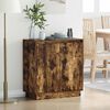 vidaXL Κομοδίνο Καπνιστό Δρύς 71 x 34.5 x 75 εκ. Επεξεργασμένο ξύλο