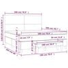 vidaXL &Kappa;&rho;&epsilon;&beta;ά&tau;&iota; Boxspring &mu;&epsilon; &Sigma;&tau;&rho;ώ&mu;&alpha; &Sigma;&kappa;&omicron;ύ&rho;&omicron; &Mu;&pi;&lambda;&epsilon; 180x200 &epsilon;&kappa;. &Beta;&epsilon;&lambda;&omicron;ύ&delta;&iota;&nu;&omicron;