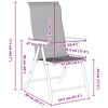 vidaXL Σέτ φαγητού για κήπο 5 pcs Μαύρος καφές Πολυ ράταν