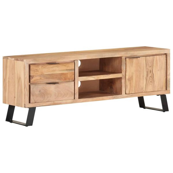 vidaXL Έπιπλο Τηλεόρασης Live Edge 120x30x42 εκ. Μασίφ Ξύλο Ακακίας