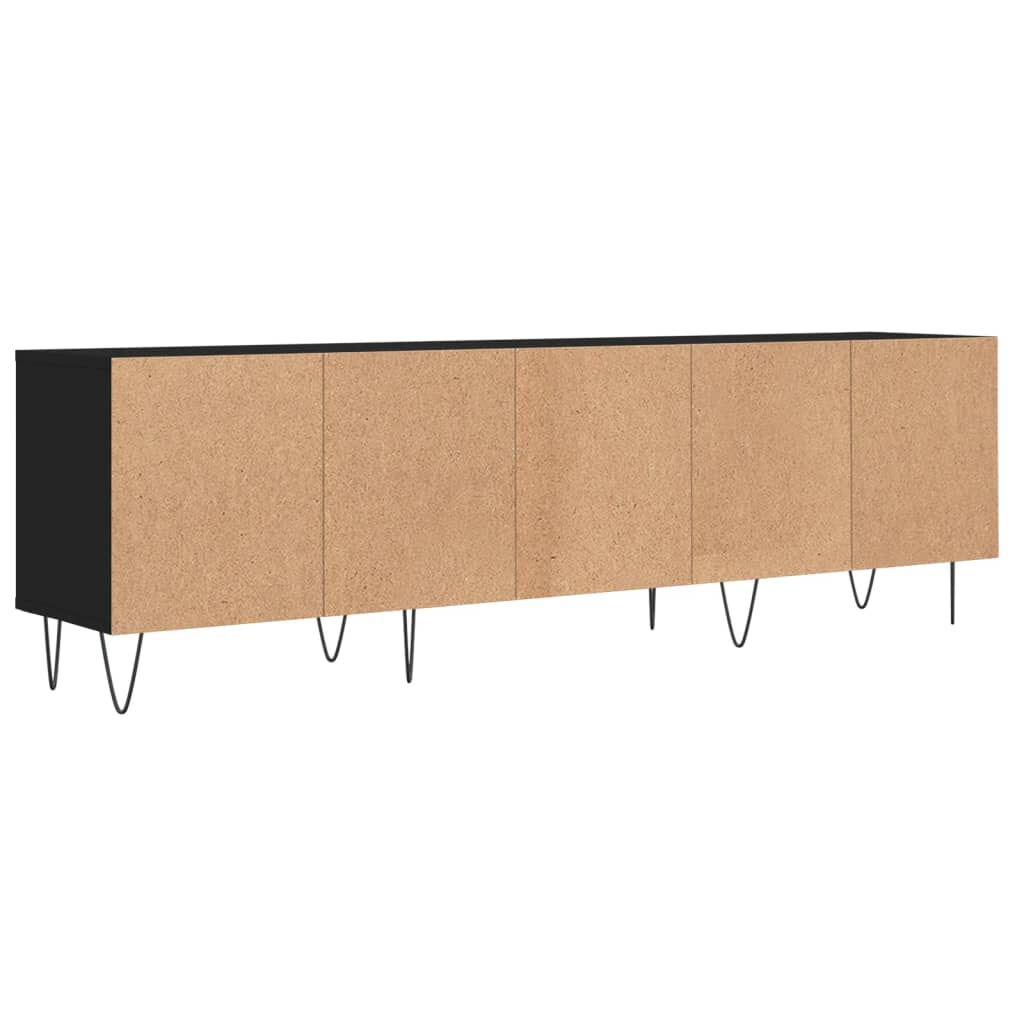 vidaXL Έπιπλο Τηλεόρασης Μαύρο 150x30x44,5 εκ. Επεξεργασμένο Ξύλο