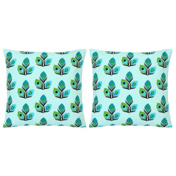 vidaXL Μαξιλάρια 2 τεμ. Πολύχρωμα με Τύπωμα 40 x 40 εκ. Βαμβακερά