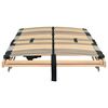 vidaXL Βάση κρεβατιού με λάμες Καφέ 70 x 190 cm Στερεό Ξύλο Μηλιάς