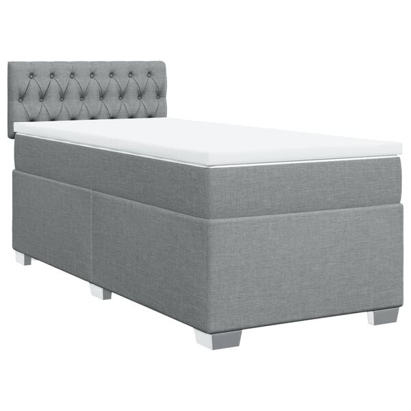vidaXL &Kappa;&rho;&epsilon;&beta;ά&tau;&iota; Boxspring &mu;&epsilon; &Sigma;&tau;&rho;ώ&mu;&alpha; &Alpha;&nu;&omicron;&iota;&chi;&tau;ό &Gamma;&kappa;&rho;&iota; 90x200 &epsilon;&kappa;. &Upsilon;&phi;&alpha;&sigma;&mu;ά&tau;&iota;&nu;&omicron;
