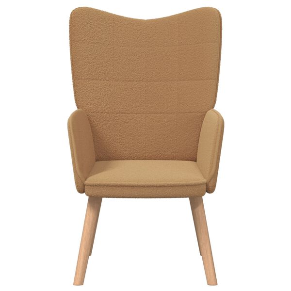 vidaXL Χαλαρωτική Πολυθρόνα Μπεζ 62 x 67 x 95.5 εκ ύφασμα