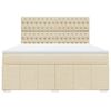 vidaXL &Kappa;&rho;&epsilon;&beta;ά&tau;&iota; Boxspring &mu;&epsilon; &Sigma;&tau;&rho;ώ&mu;&alpha; &Kappa;&rho;&epsilon;&mu; 180x200 &epsilon;&kappa;. &Upsilon;&phi;&alpha;&sigma;&mu;ά&tau;&iota;&nu;&omicron;