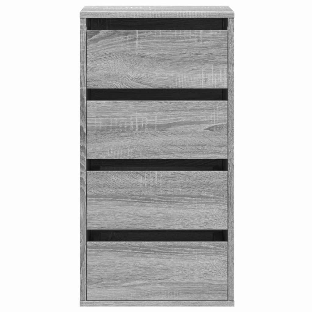 vidaXL Συρταριέρα Γκρι Sonoma 40x41x76 εκ. από Επεξεργ. Ξύλο