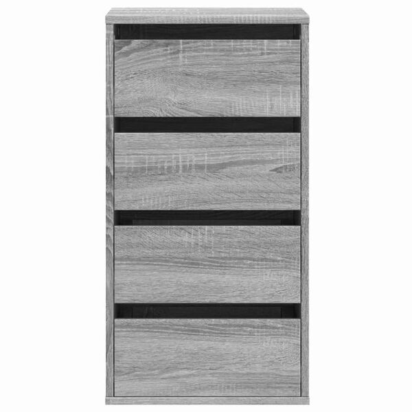 vidaXL Συρταριέρα Γκρι Sonoma 40x41x76 εκ. από Επεξεργ. Ξύλο
