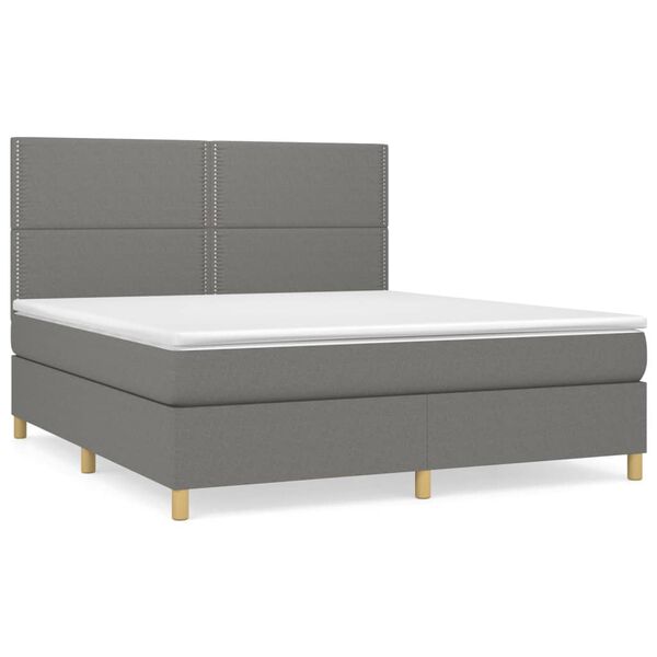 vidaXL &Kappa;&rho;&epsilon;&beta;ά&tau;&iota; Boxspring &mu;&epsilon; &Sigma;&tau;&rho;ώ&mu;&alpha; &Sigma;&kappa;&omicron;ύ&rho;&omicron; &Gamma;&kappa;&rho;&iota; 180x200 &epsilon;&kappa; &Upsilon;&phi;&alpha;&sigma;&mu;ά&tau;&iota;&nu;