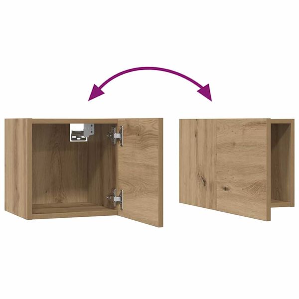 vidaXL Σετ επίπλου τηλεόρασης 4 pcs artisan δρυς 60 x 30 x 30 cm