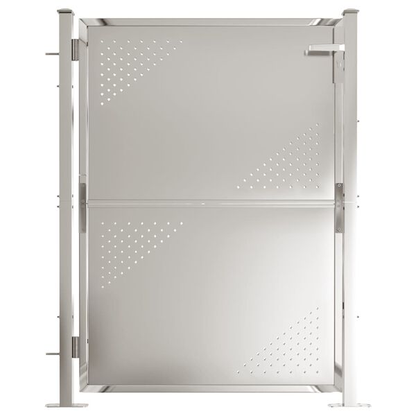 vidaXL Πόρτα Περίφραξης Κήπου 100 x 125 εκ. από Ανοξείδωτο Ατσάλι